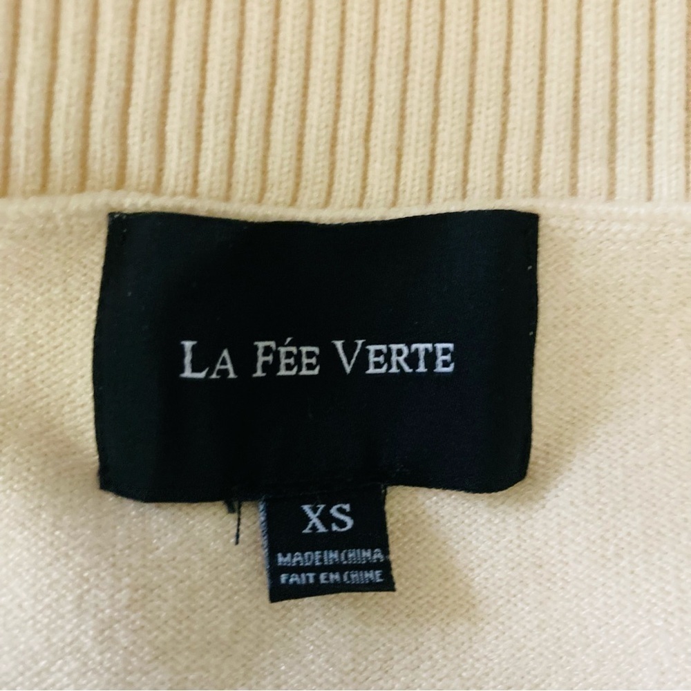 Anthropologie La Fee Verte cream colored open side maxi sweater. Size XS - Picture 5 of 6
